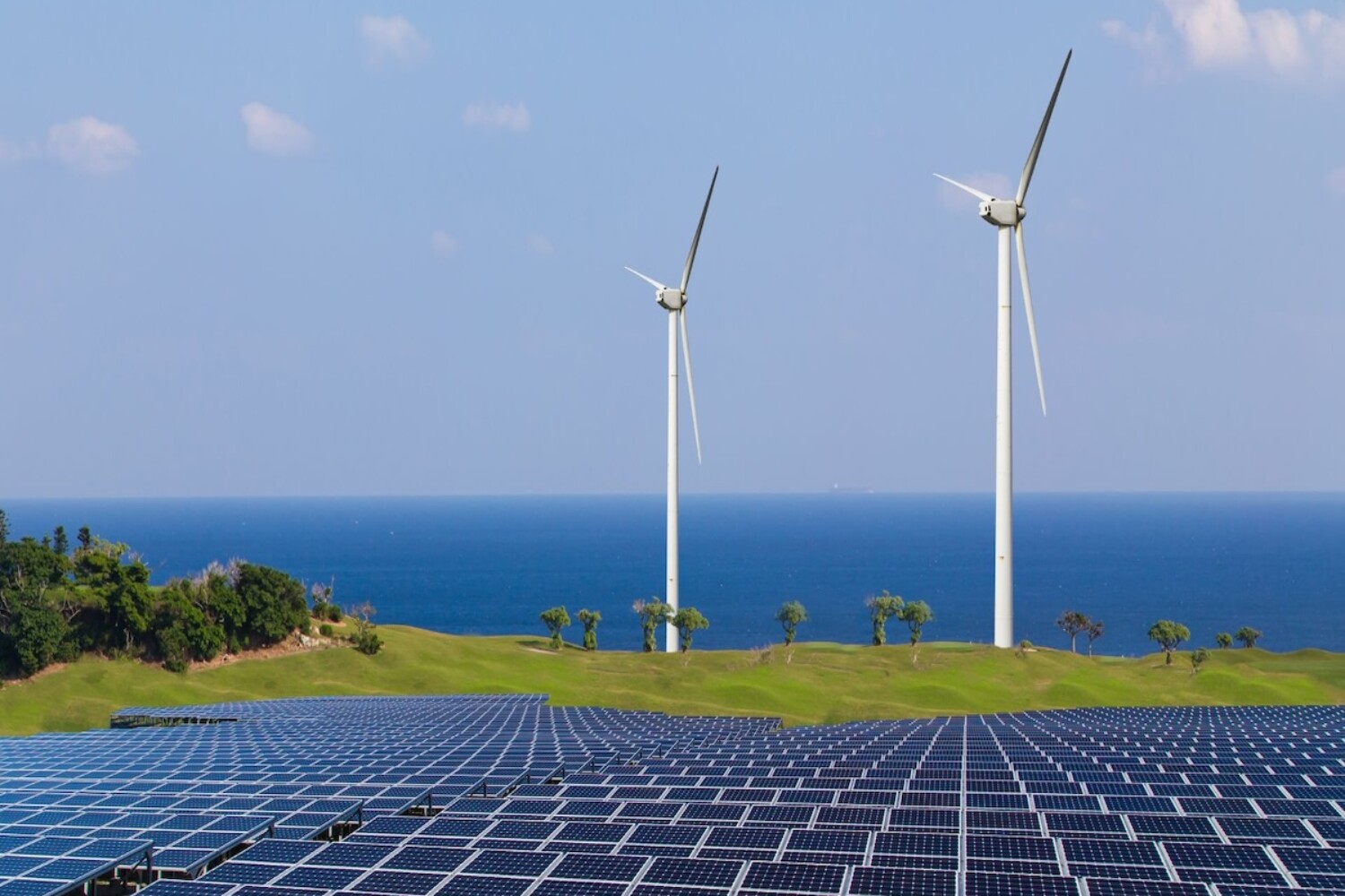 Examples of renewable energy in Indonesia: solar and wind power