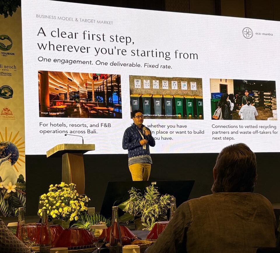 Eco Mantra presentation at EcoTourism event Bali