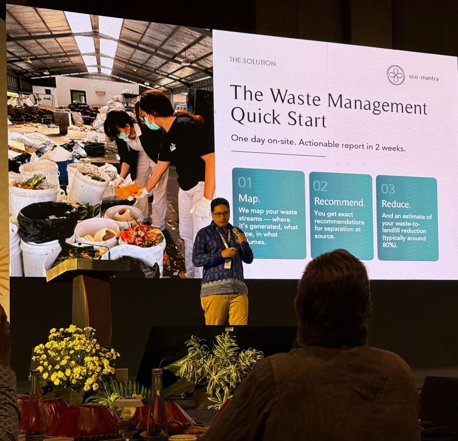 Maitri Fischer presenting Waste Management Quick Start at EcoTourism Bali